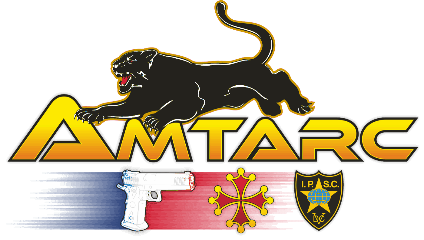 AMTARC — panthère, pistolet, croix occitane et écusson IPSC